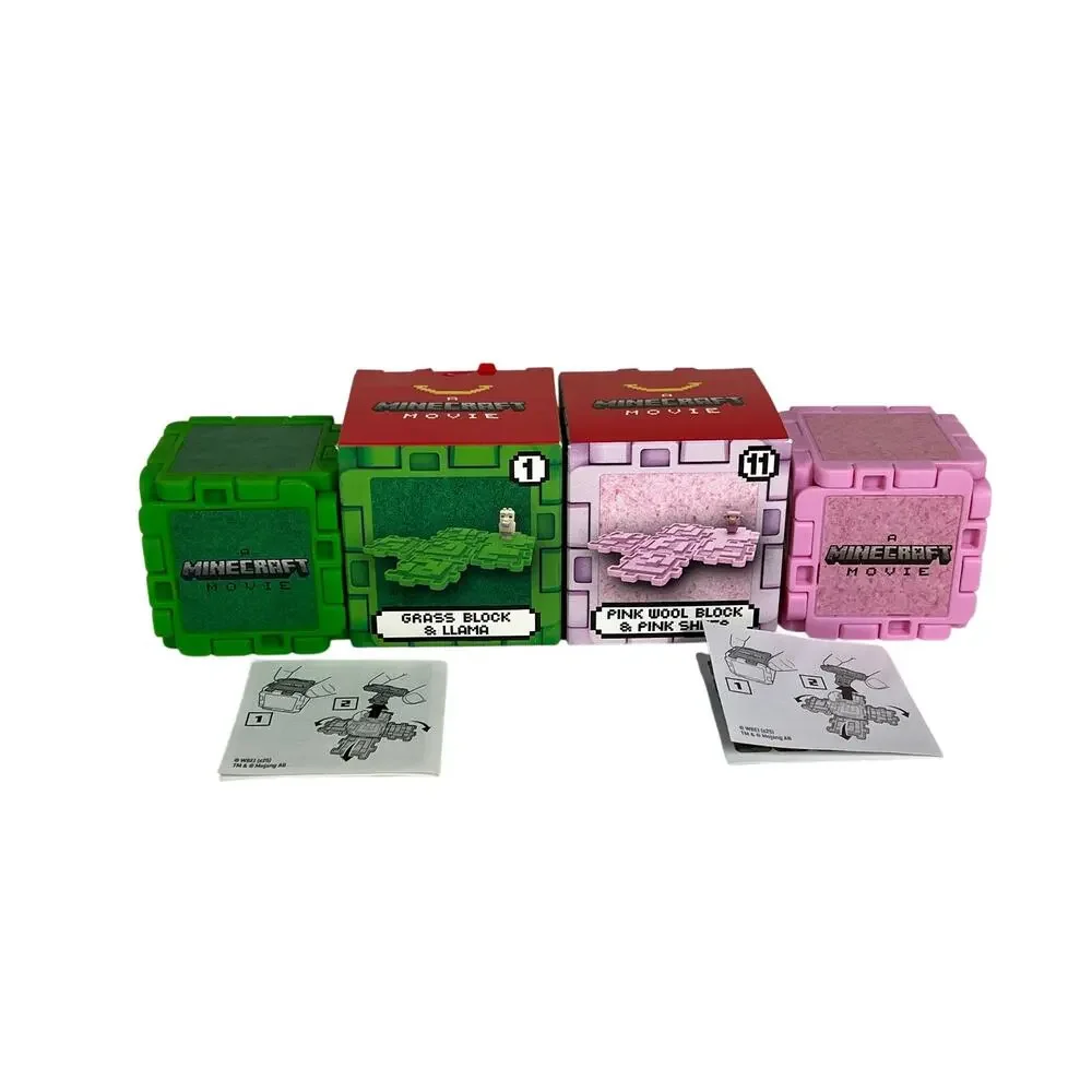 MCDONALDS A Minecraft Movie Happy Meal Toys Llama Pink Sheep 1 11 Lot 2025